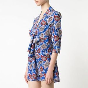 Dodo Bar Or Paisley Silk Mini Dress